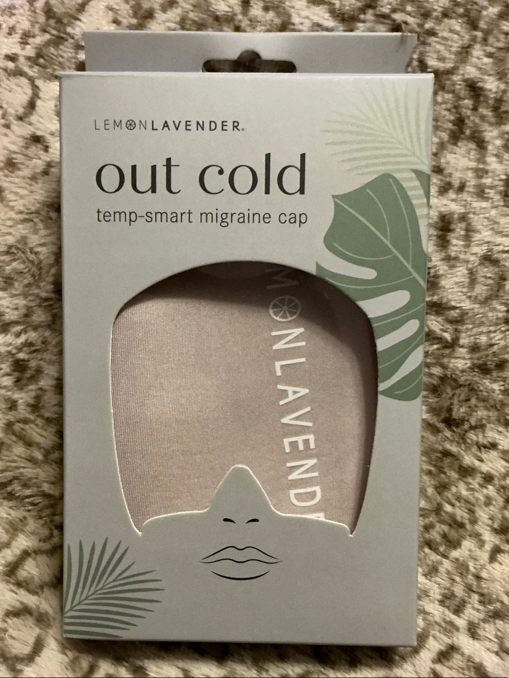 Lemon Lavender Out Cold Temp-Smart Migraine Cap - Light Gray